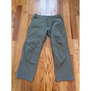 Kuhl Mens Hiking Pants Olive Green 38x30 Nylon Spandex Outdoor Trekking Trousers